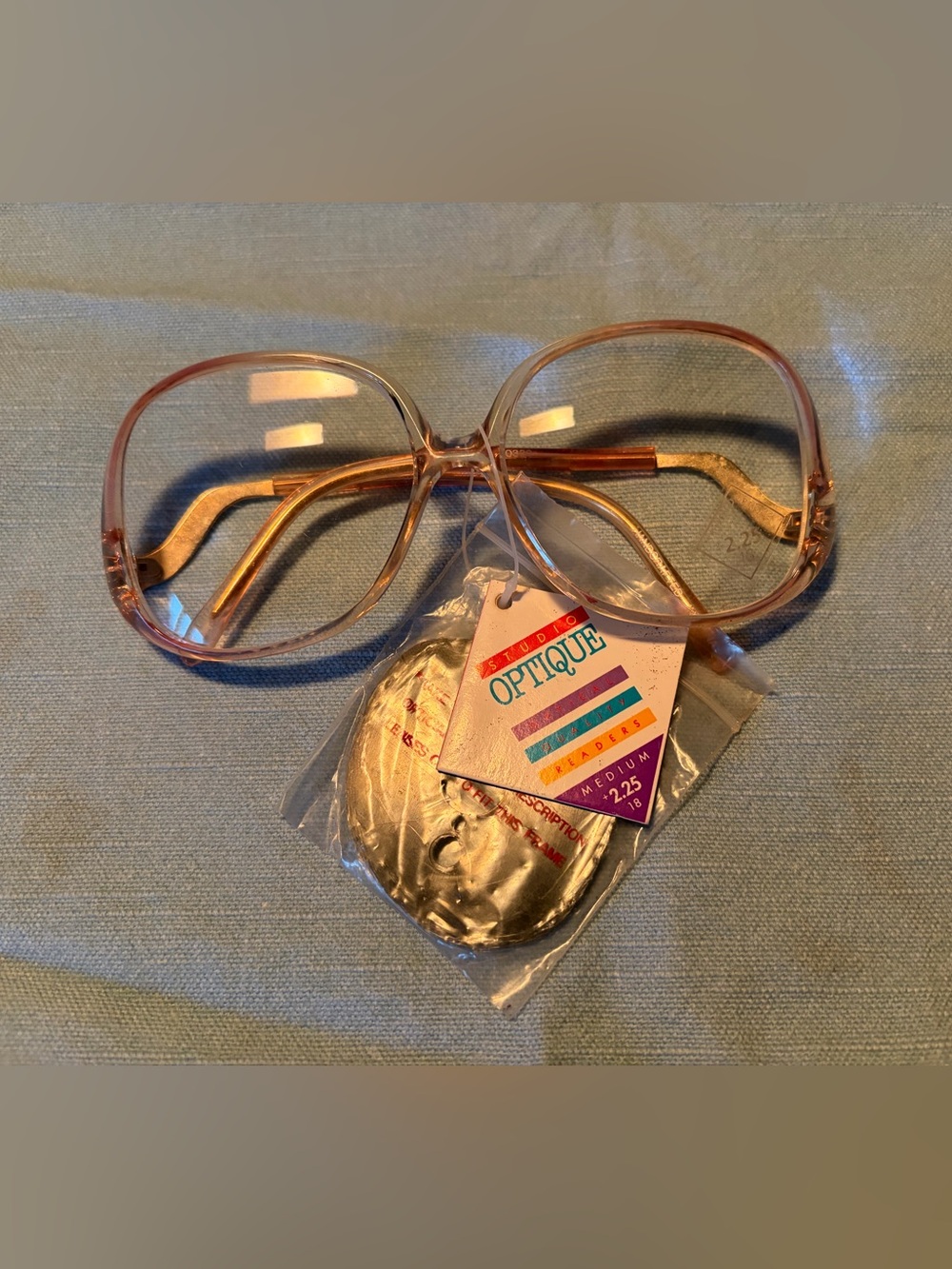 Vintage 80’s Studio Optique Clear Oversized Readers +2.25